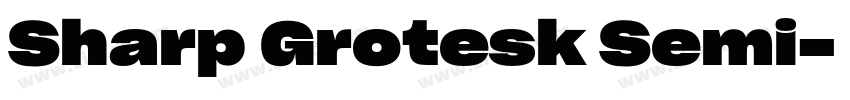 Sharp Grotesk Semi字体转换